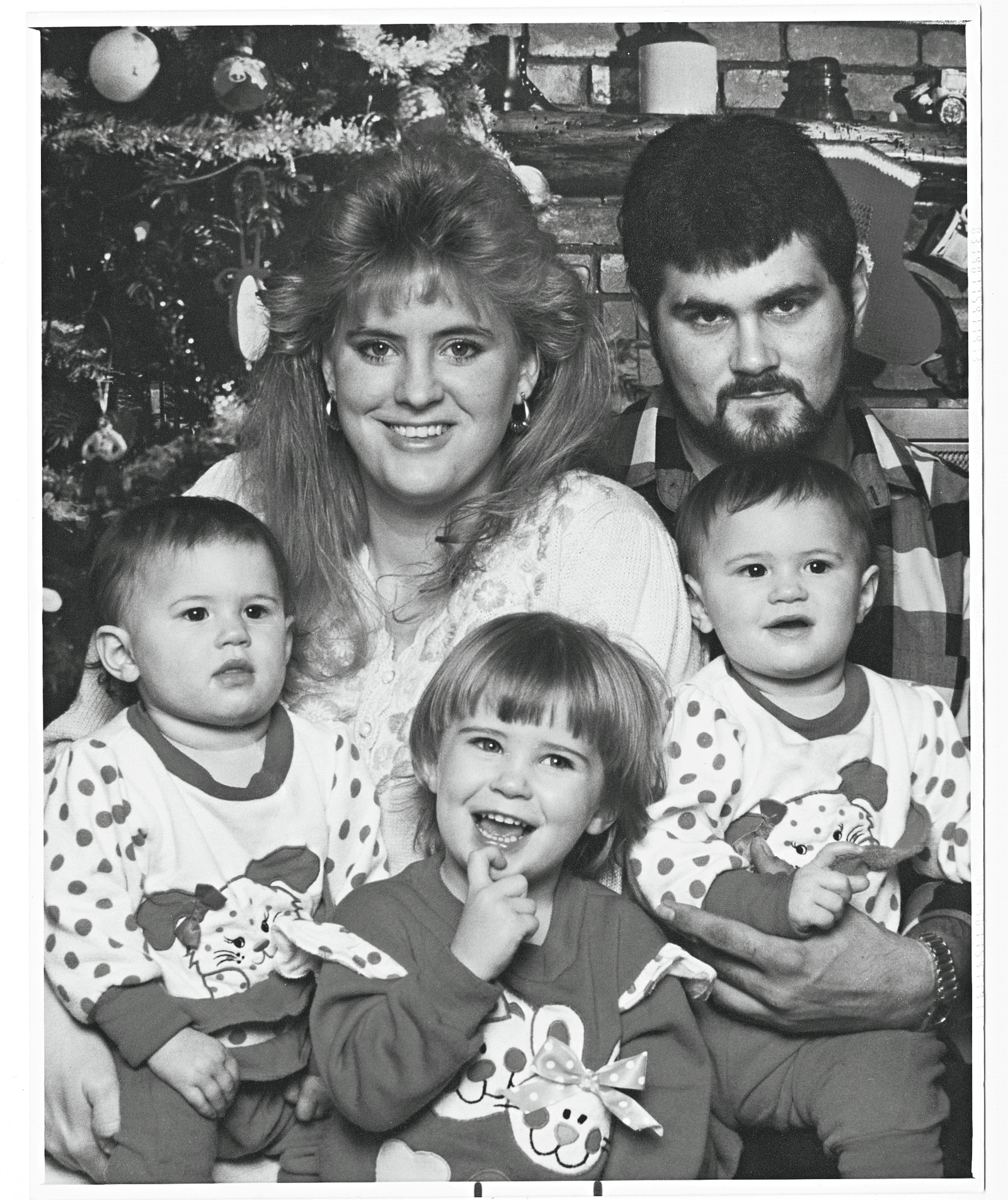 The Willingham family in the days before Christmas 1991.